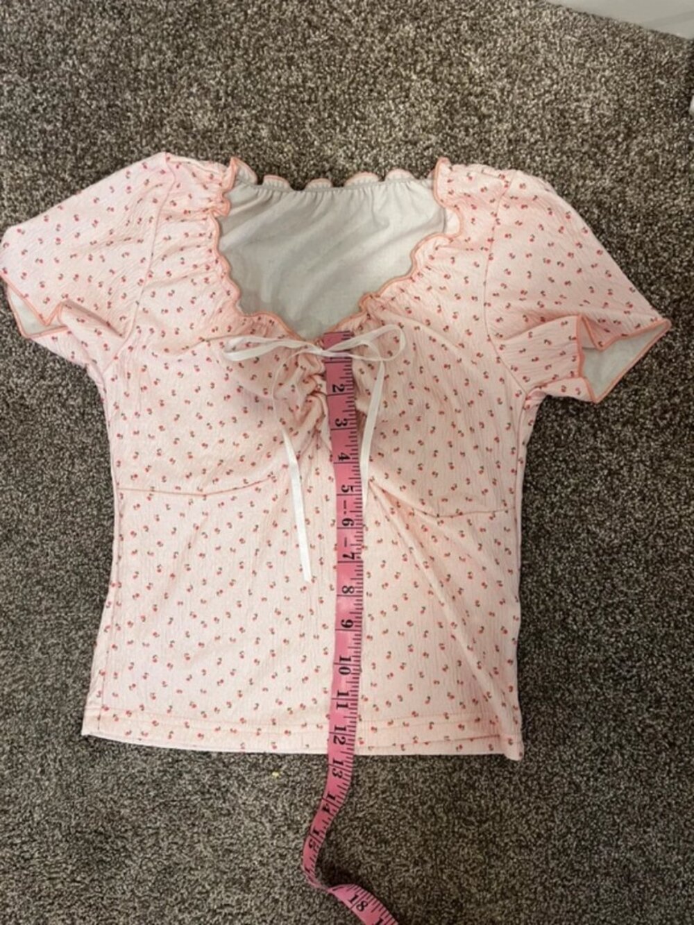 Pink baby doll shirt Medium - Picture 2 of 3
